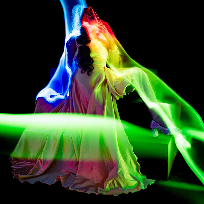 Bride in motion